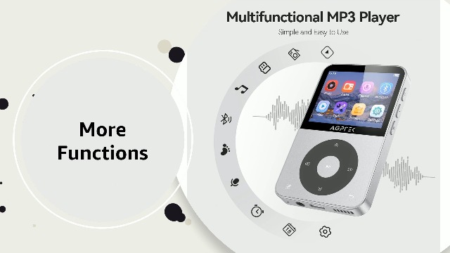Watch AGPTEK A52 Horizontal Screen Multifunctional MP3 Player on